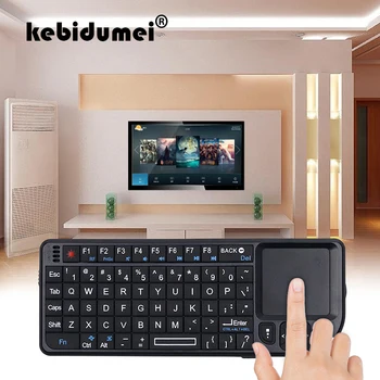 kebidumei Высококачественная беспроводная клавиатура 2.4G RF 3 В 1 Новая клавиатура с сенсорной панелью Мышь Для ПК Ноутбук Smart TV Box