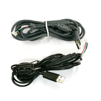 100шт Серый Черный 4-контактный Проводной интерфейсный кабель контроллера USB-Разъемный кабель Для контроллера XBOX 360