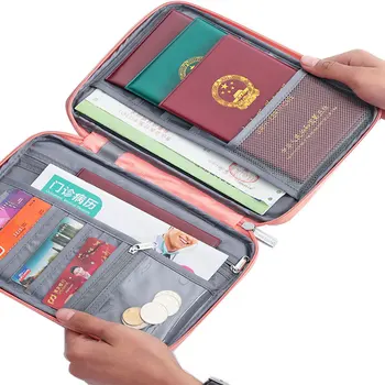 Женская дорожная сумка для паспорта, Портативный многофункциональный Водонепроницаемый Креативный держатель для паспорта, сумка для хранения кредитных карт, кошелек