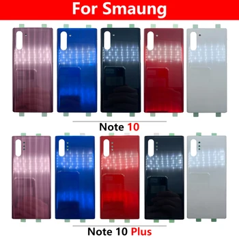 Задняя крышка Батарейного отсека Для Samsung Note 10 Plus Note 10 LiteBack Задняя Крышка Дверцы Наклейка На Корпус С Логотипом Запасная Часть