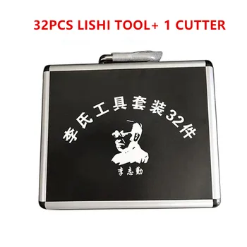 высокое качество 32 шт./компл. 2 в 1 инструмент LiShi для ремонта автомобильного замка 1 Бесплатный набор слесарных инструментов Lishi Cutter для ремонта автомобильного замка