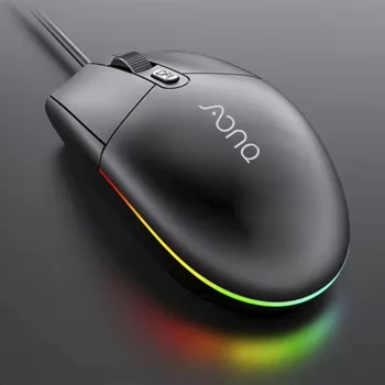 Мышь с регулируемой скоростью вращения, 3 скорости с подсветкой- 1600 точек на дюйм, мышь- AONQ, 3 кнопки, LG100, светодиодная, эргономичная, для настольных ПК, ноутбуков