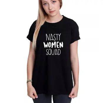 Sugarbaby Nasty Squad Женская футболка Nasty Women Vote for Hillary Феминистская футболка Женская футболка Модная высококачественная футболка Прямая поставка