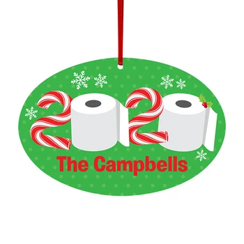 2020 Рождественская Елка, Подвесные Рождественские украшения Своими руками, Украшения, Персонализированные Рождественские Украшения для туалетной бумаги