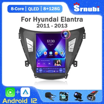 Android 12 2Din Автомобильный Радиоприемник Для Hyundai Elantra Avante I35 2011 2012 2013 Мультимедийный Плеер GPS Carplay 9,7 