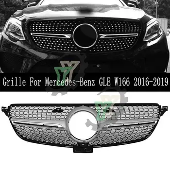 Решетка Переднего Бампера Автомобиля В Алмазном Стиле Гоночная Решетка Для Mercedes-Benz W166 GLE class GLE350 GLE400 GLE500 2016 2017 2018 2019