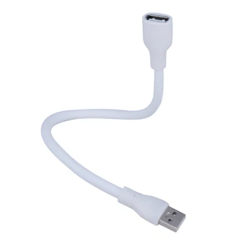 B0KA USB Осветительный кабель Гибкий металлический шланг Трубка с гусиной шеей Кабель питания Полностью экранированный кабель USB Осветительный кабель