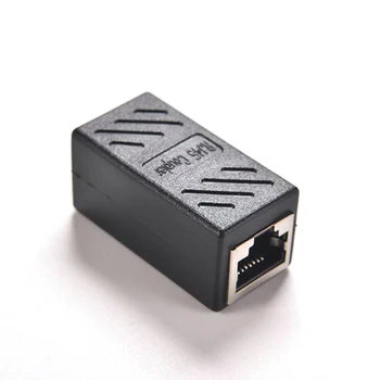 Стыковое соединение для домашнего офиса RJ45 Прочный удлинитель Водонепроницаемый Сетевой кабель Ethernet LAN с двойной головкой