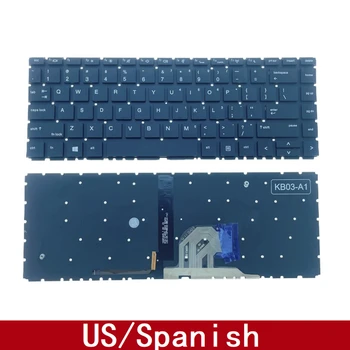 Для HP Probook 440 G6 445 G6 440 G7 445 G7 Замена Клавиатуры Ноутбука Американская Испанская С Подсветкой