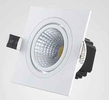 Оптовая продажа Высокое качество Затемняемый 10 Вт Квадратный COB светодиодный потолочный светильник led down light лампа со светодиодным драйвером AC85-265V 30 шт./лот