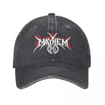 Бейсбольные Кепки Dead Metal Band Mayhem, Винтажные потертые солнцезащитные кепки из тяжелого металла для мужчин и Женщин, Кепки для тренировок на открытом воздухе