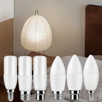 C37 T37 Светодиодная Лампа E27 E14 B22 Bombillas AC220V 4-20 шт. Светодиодная Свеча Лампа 9 Вт Лампа для Кухонного Украшения Освещение для Украшения дома