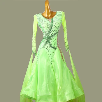 Новое платье для бальных танцев, высококачественная юбка, Национальные стандартные костюмы для вальса, женская профессиональная одежда для выступлений