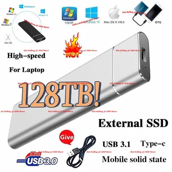 Высокоскоростной 30 Тб 1 ТБ 2 ТБ SSD 100% Оригинальный Портативный внешний твердотельный жесткий диск с Интерфейсом USB3.0 16 ТБ 8 ТБ Мобильный жесткий диск