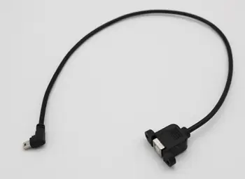 1 шт. мини-5-контактный штекер под прямым углом к USB 2.0 B женский удлинитель для крепления на панели 50 см