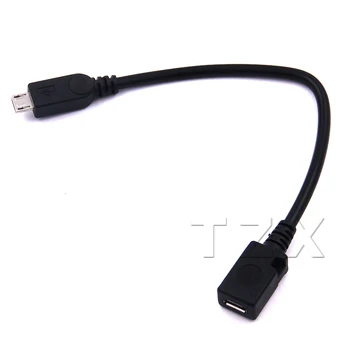 1шт Горячая Продажа 20 см Micro USB от мужчины к женщине Удлинитель для мобильного телефона Шнур USB Кабель для зарядки Адаптер