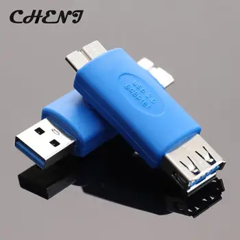 Разъем USB 3.0 Типа A от мужчины к USB 3.0 Micro B, штекерный разъем от женщины к Micro B, адаптер USB 3.0, конвертер