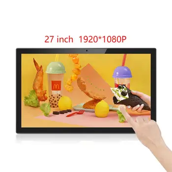 Настенный 27-дюймовый планшет С Большим сенсорным экраном Android-дисплей Smart Home TV Контроллер HDMI Рекламный монитор VESA