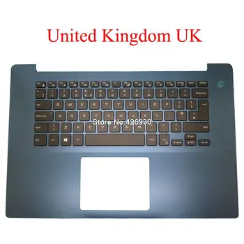 Подставка для рук ноутбука DELL Для Inspiron 5580 5585 05P4P3 5P4P3 01R89W 1R89W с подсветкой Великобритания клавиатура синий новый