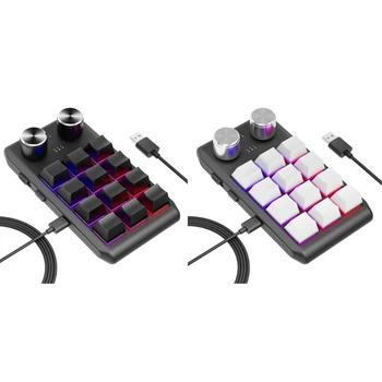 Программируемая клавиатура RGB с 12 клавишами и механической игровой клавиатурой Macropad для работы одной рукой для окон