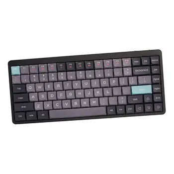 Механическая клавиатура, прочная, с регулируемой яркостью, 84 клавиши, компьютерная клавиатура, игровая клавиатура для игр и офисного использования, портативный ПК