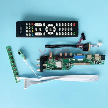 Плата контроллера Подходит для LTN156AT26 LTN156AT27 Дисплей ноутбука DIY Kit 1366 * 768 USB + DHMI + VGA + 2AV 40-Контактный LVDS DVB Цифровой сигнал 15,6 