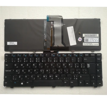 GZEELE Арабская Клавиатура для ноутбука DELL 3421 14R-2158 5421 V2421 15Z 5523 с рамкой Клавиатура для ноутбука AR layout 14 (3421) черный