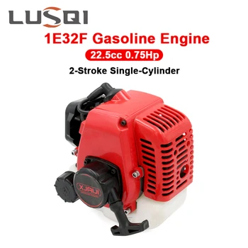 LUSQI 1E32 2-тактный бензиновый двигатель, одноцилиндровый бензиновый двигатель, подходит для кустореза, Водяного насоса