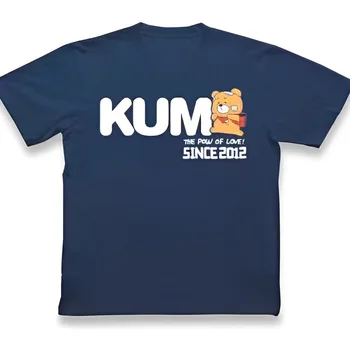 Ограниченная серия Мужской футболки KUMAGORO Shiba Inu, Повседневная футболка на заказ с милым медведем, Хлопковые топы с круглым вырезом и длинным рукавом KUMA XXXL