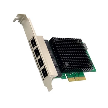 PCIE X4 2,5 G Гигабитная Сетевая карта RTL8125B 4-Портовая Сетевая карта Ethernet Настольный Сервер Сетевая карта