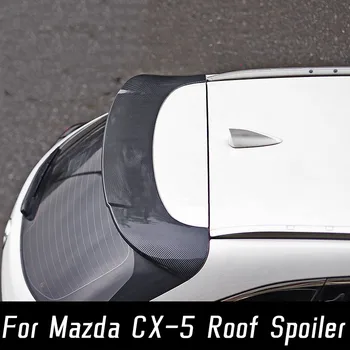 Для 2017-2022 Mazda CX-5 Хэтчбек Задняя крыша Крышка багажника Автомобильный Спойлер Крылья Черный Карбон Обновление экстерьера Аксессуары для тюнинга Запчасти