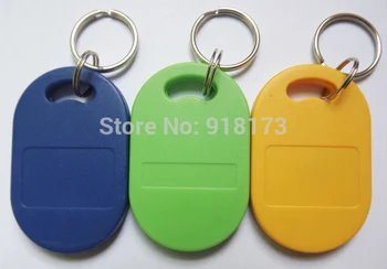 1000шт RFID брелоки 13,56 МГц бесконтактный ABS ключ ic метки Токен Кольцо nfc 1k Перезаписываемый Китай Fudan S50 1K чип синий желтый зеленый