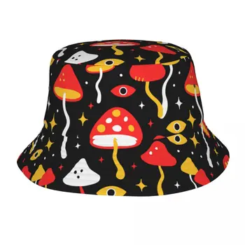 Шляпа с грибами, Модная Солнцезащитная кепка, Уличная шляпа Рыбака для женщин и мужчин, Пляжные кепки для подростков, Рыболовная кепка