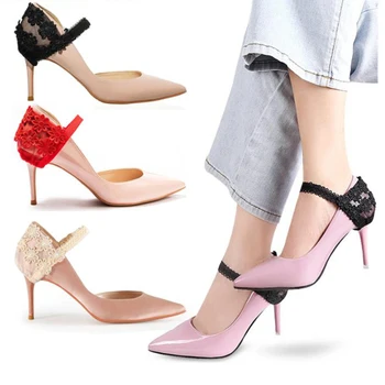 Эластичные шнурки для свободной женской обуви на высоком каблуке, кружевной ремешок для обуви, свободные ленты для шнурков, аксессуары