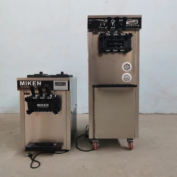 Гарантия качества Автомат для приготовления мороженого Три вкуса Сладких рожков Торговый автомат Для Приготовления мороженого Из нержавеющей стали