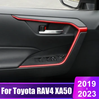 Для Toyota RAV4 2019 2020 2021 2022 2023 RAV 4 XA50 Гибридный Автомобильный Дверной Подъемник Подлокотник Дверная Чаша Накладка На Накладку Аксессуары Для Интерьера