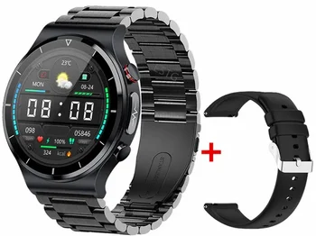 Здоровье Смарт-Часы Мужские ЭКГ + PPG Температура тела Кровяное Давление Частота сердечных Сокращений IP68 Водонепроницаемое Беспроводное Зарядное Устройство Smartwatch HD