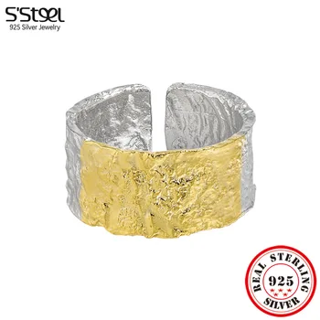 S'STEEL аутентичное серебро 925 пробы, регулируемые кольца с цветоделением для женщин, Бесплатная доставка, свадебные трендовые аксессуары 2023, ювелирные изделия