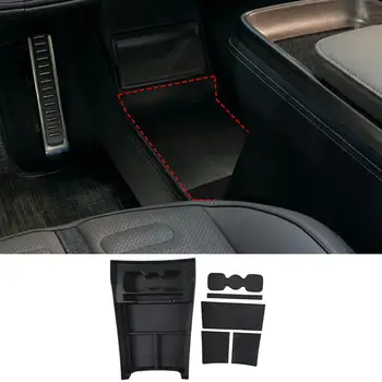 Для Rivian R1T R1S ABS черный автомобильный стайлинг коробка для хранения центрального управления автомобиля лоток аксессуары для модификации интерьера автомобиля