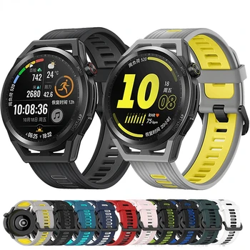 Силиконовый ремешок для HUAWEI WATCH GT 3 46 мм 42 мм/GT 2/GT2/Pro/Браслет Runner Quickfit Samsung Galaxy Watch 4/Классический/Активный ремешок