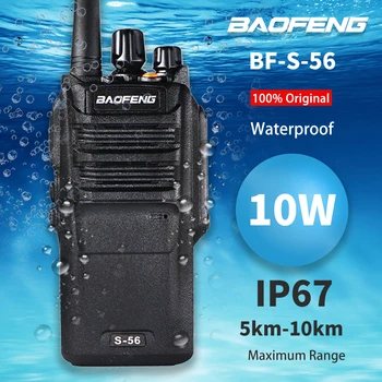 10 Вт Baofeng S-56 Портативная Рация Водонепроницаемая UHF Двухсторонняя радиостанция BF 9700 FM-Трансивер S56 Обновление UV-9R Plus Коммуникатор