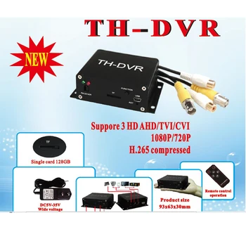 TH-DVR AHD TVI CVI 1080P/720P 128 ГБ Большой Памяти TF/SD-карта Мини-Видеорегистратор H.264 HDMI USB Камера Видеонаблюдения Видеомагнитофон HC-DVR