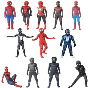 12 Стилей, косплей Marvel Spiderman, аниме, Фигурка Супергероя, Боди, Веном, Костюмы для вечеринки на Хэллоуин, детские игрушки, подарки для мальчиков