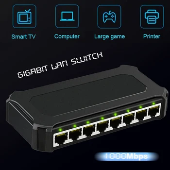 Подключи и Играй 8-портовый гигабитный коммутатор Ethernet-концентратор RJ45 5-портовый гигабитный коммутатор 1000M Сетевой коммутатор LAN Адаптер для онлайн-игр 1G переключатель