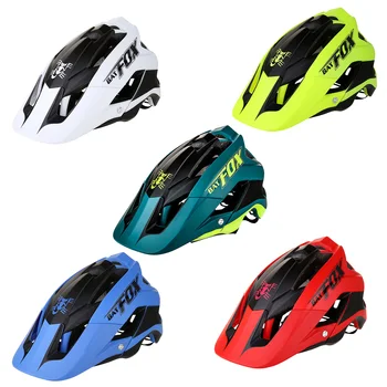Велосипедный шлем BATFOX, шлем для горного велосипеда, материал PC + EPS, Дышащее и вентилируемое снаряжение для верховой езды
