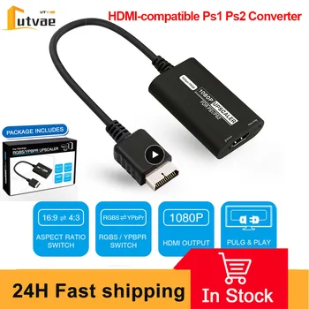 HDMI-совместимый конвертер Ps1 Ps2, Встроенный переключатель Rgb-ypbpr, Высококачественный кабель Micro Usb, Видео Конвертер, кабель для адаптера Ps1
