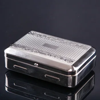 Коробка для хранения табака из нержавеющей стали, карманный портсигар, держатель-контейнер для курения