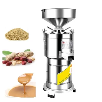 Коммерческая электрическая мясорубка для арахисового масла, машина для измельчения шоколада, томатной смазки, кунжута, арахисового масла
