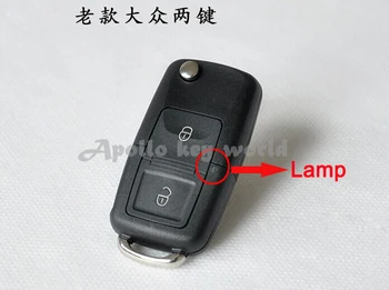 2 кнопки откидной складной чехол для дистанционного ключа для старого VW Polo Tiguan Lavida сменная крышка брелка