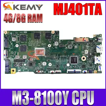 Материнская плата ноутбука MJ401TA M3-8100Y с процессором 4G/8G Для ASUS ImagineBook MJ401TA 14 